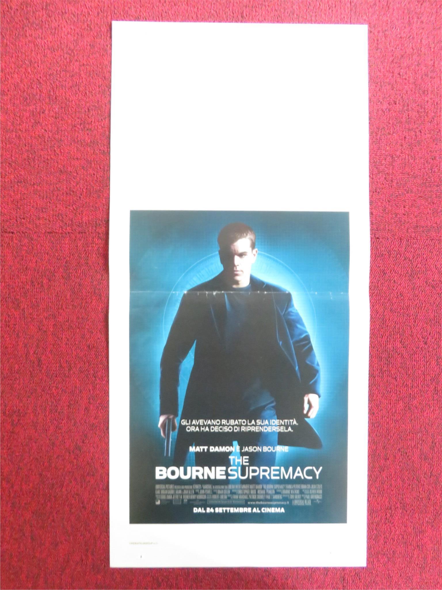 THE BOURNE SUPREMACY ITALIAN LOCANDINA POSTER MATT DAMON FRANKA POTENTE 2004 Rendezvous Cinema Movie posters