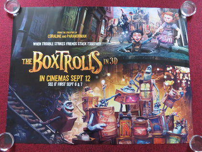 THE BOXTROLLS UK QUAD (30"x 40") ROLLED POSTER STEVE BLUM BEN KINGSLEY 2014 Rendezvous Cinema Movie posters