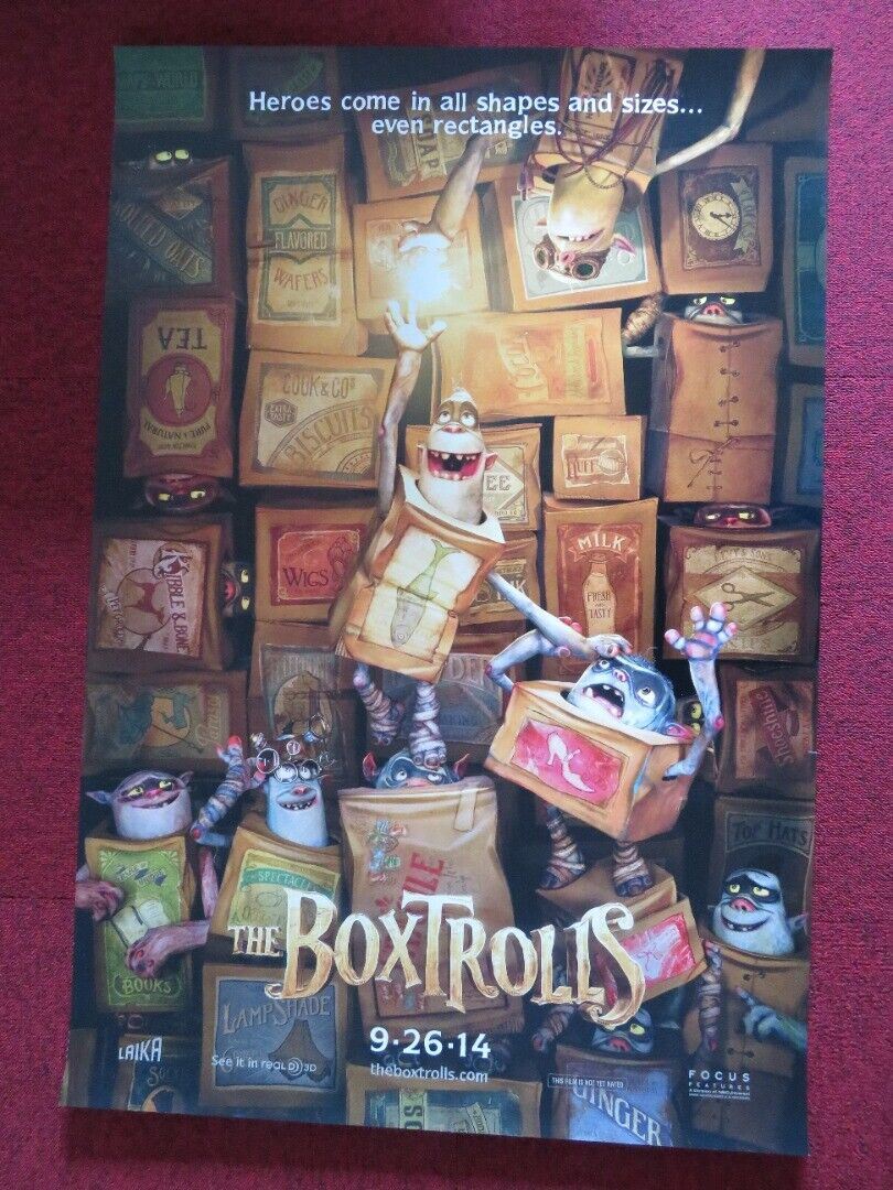 THE BOXTROLLS US ONE SHEET ROLLED POSTER STEVE BLUM DEE BRADLEY BAKER 2014 Movie posters