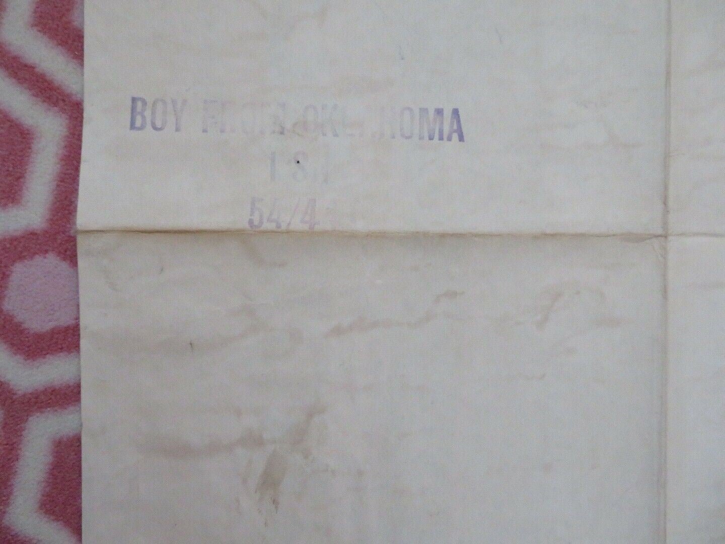 THE BOY FROM OKLAHOMA US ONE SHEET POSTER WILL ROGERS.JR 1954 - Rendezvous Cinema