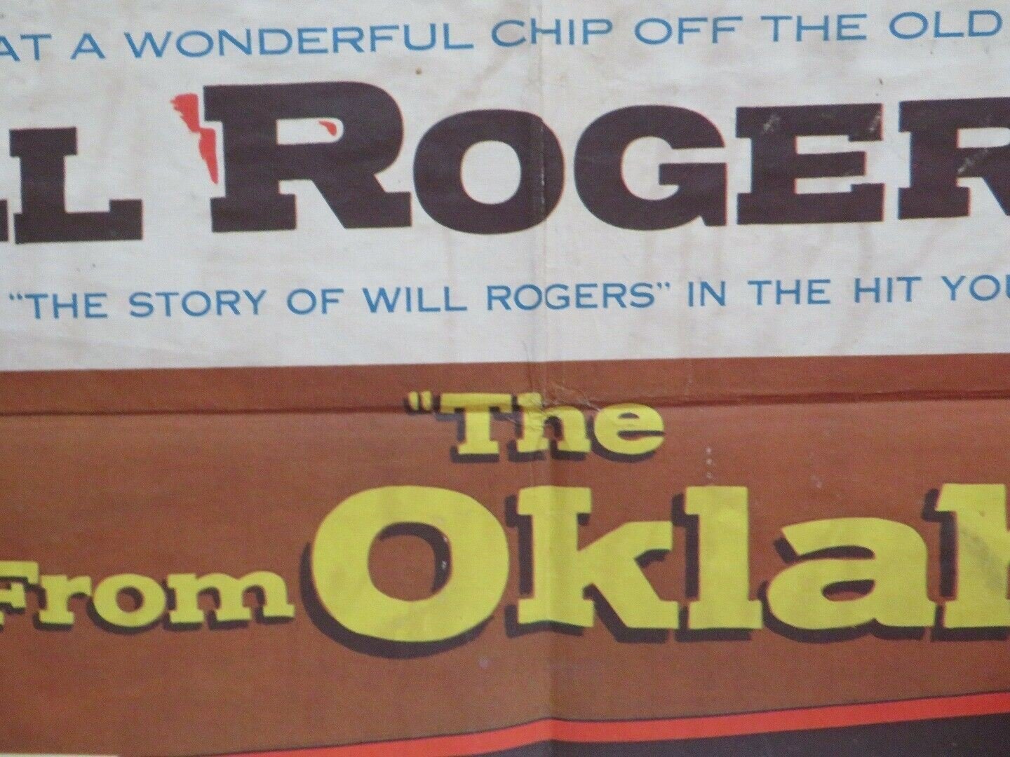 THE BOY FROM OKLAHOMA US ONE SHEET POSTER WILL ROGERS.JR 1954 - Rendezvous Cinema