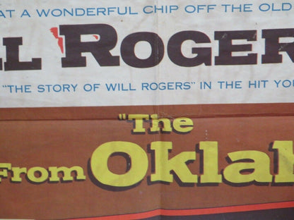 THE BOY FROM OKLAHOMA US ONE SHEET POSTER WILL ROGERS.JR 1954 - Rendezvous Cinema