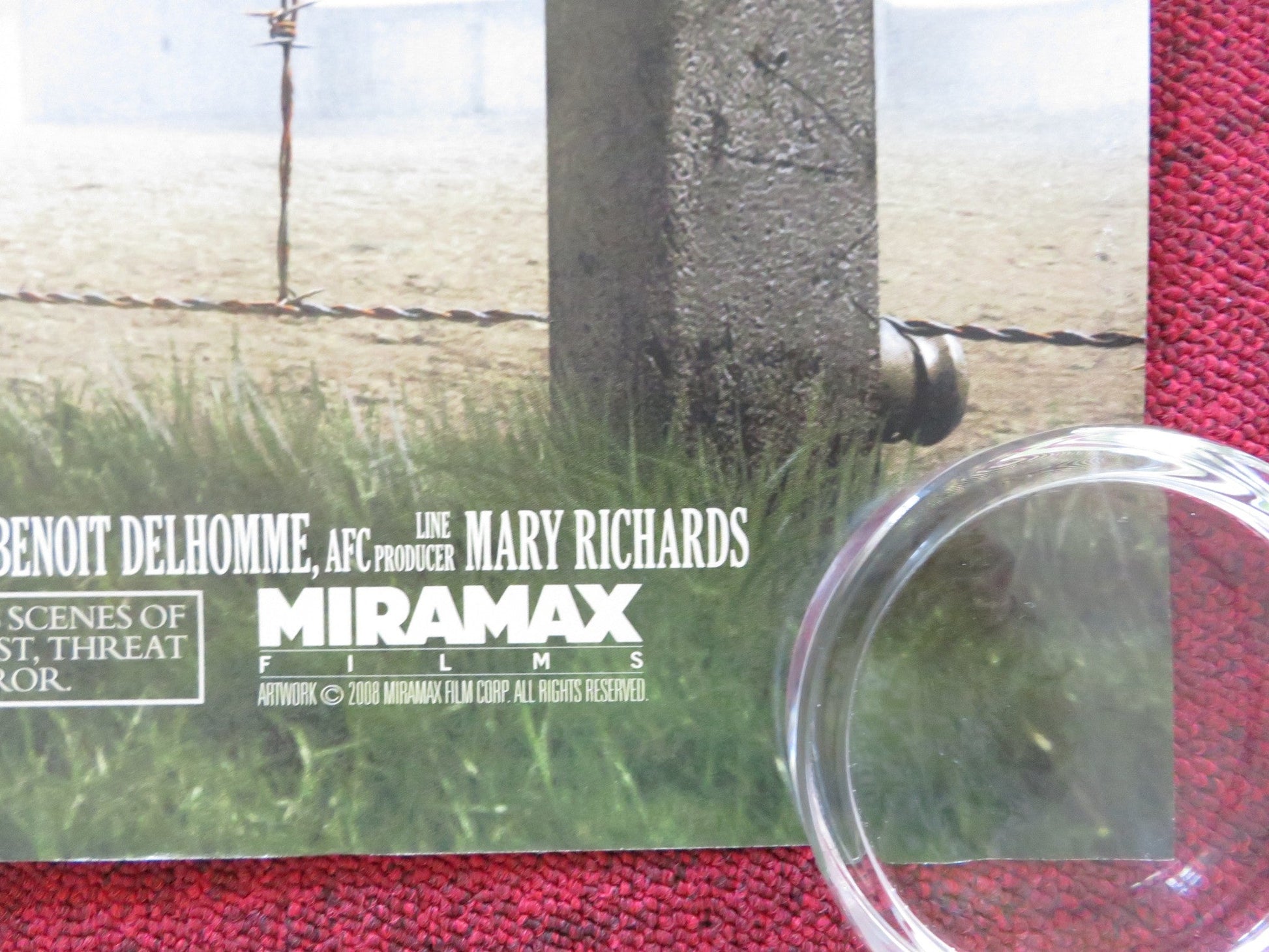 THE BOY IN THE STRIPED PYJAMAS UK QUAD (30"x 40") ROLLED POSTER 2008 Rendezvous Cinema Movie posters