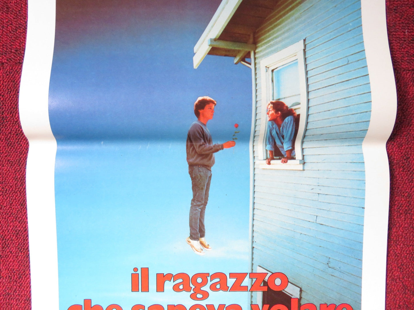 THE BOY WHO COULD FLY ITALIAN LOCANDINA POSTER JAY UNDERWOOD LUCY DEAKINS 1986 Rendezvous Cinema Movie posters