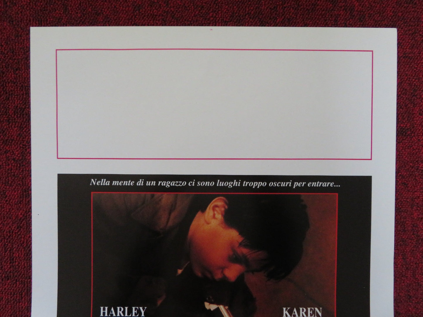 THE BOY WHOC CRIED BITCH ITALIAN LOCANDINA POSTER HARLEY CROSS KAREN YOUNG 1991 Rendezvous Cinema Movie posters