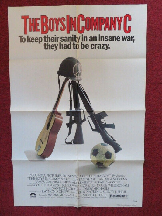 THE BOYS IN COMPANY C FOLDED US ONE SHEET POSTER STAN SHAW ANDREW STEVENS 1978 Movie posters