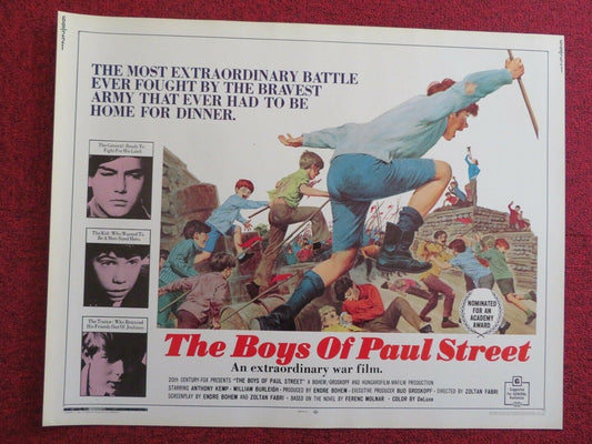 THE BOYS OF PAUL STREET US HALF SHEET (22"x 28") POSTER ANTHONY KEMP 1969 Movie posters