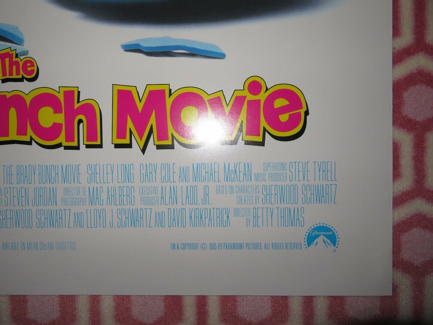 THE BRADY BUNCH MOVIE US ONE SHEET ROLLED POSTER SHELLY LONG 1995 Movie posters