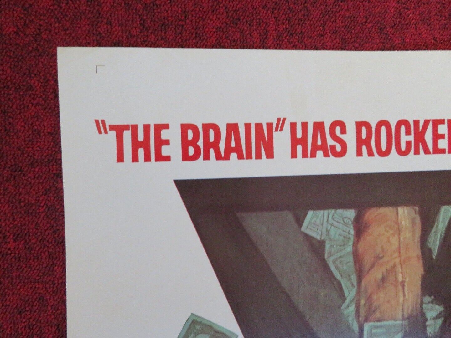 THE BRAIN FOLDED US ONE SHEET POSTER DAVID NIVEN GERARD OURY 1969 Movie posters