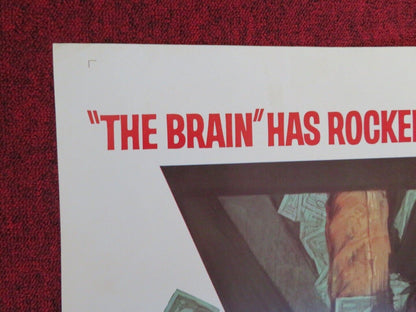 THE BRAIN FOLDED US ONE SHEET POSTER DAVID NIVEN GERARD OURY 1969 Movie posters