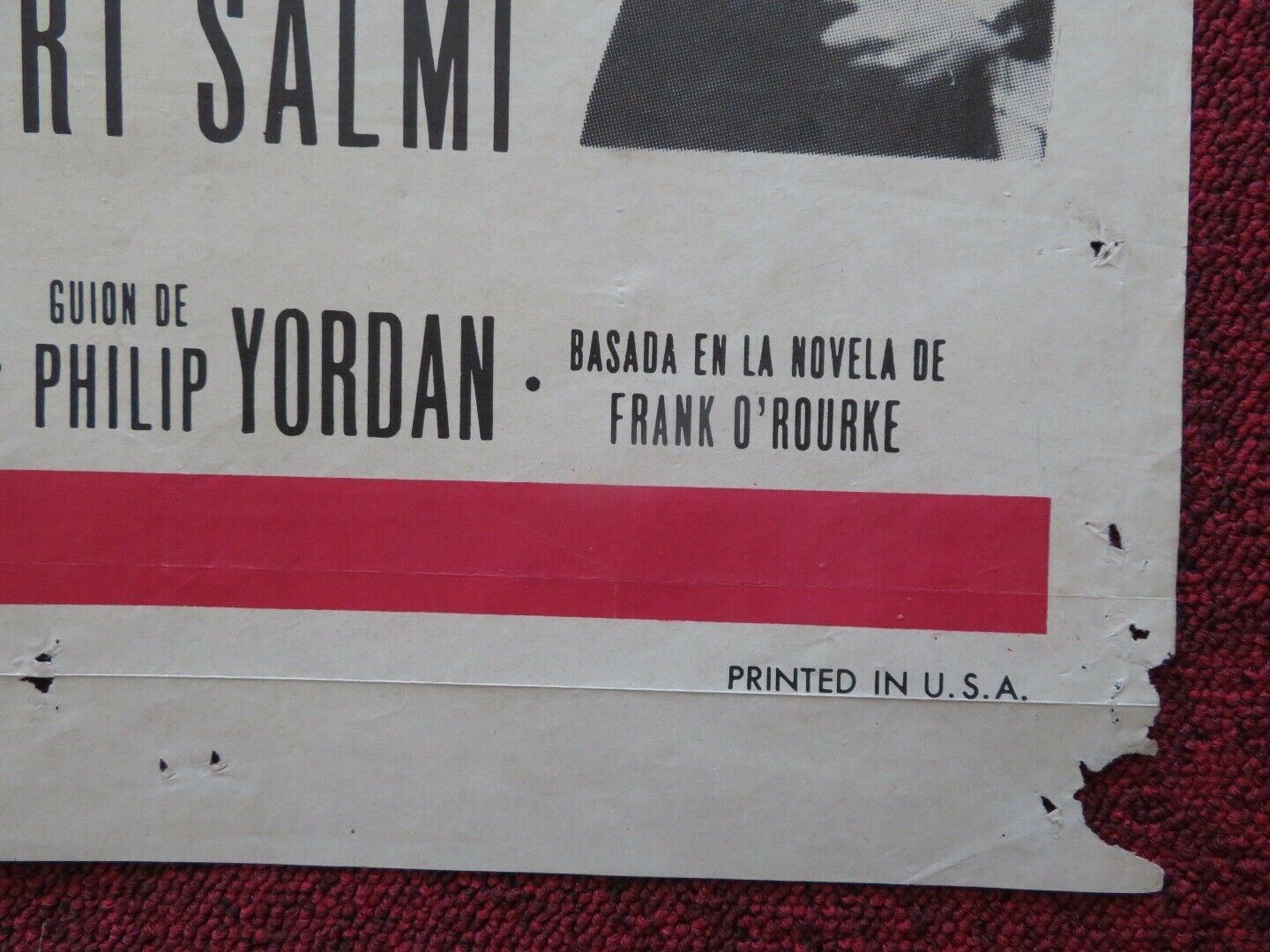 THE BRAVADOS SPANISH ONE SHEET FOLDED POSTER GREGORY PECK JOAN COLLINS 1958 Movie posters