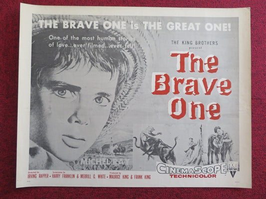THE BRAVE ONE US HALF SHEET (22"x 28") POSTER IRVING RAPPER 1961 Movie posters