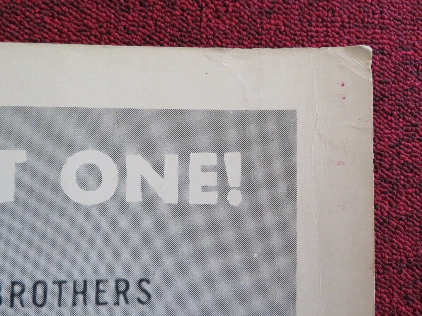 THE BRAVE ONE US HALF SHEET (22"x 28") POSTER IRVING RAPPER 1961 Movie posters