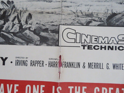 THE BRAVE ONE US ONE SHEET POSTER MICHAEL RAY 1956 R61/102 - Rendezvous Cinema