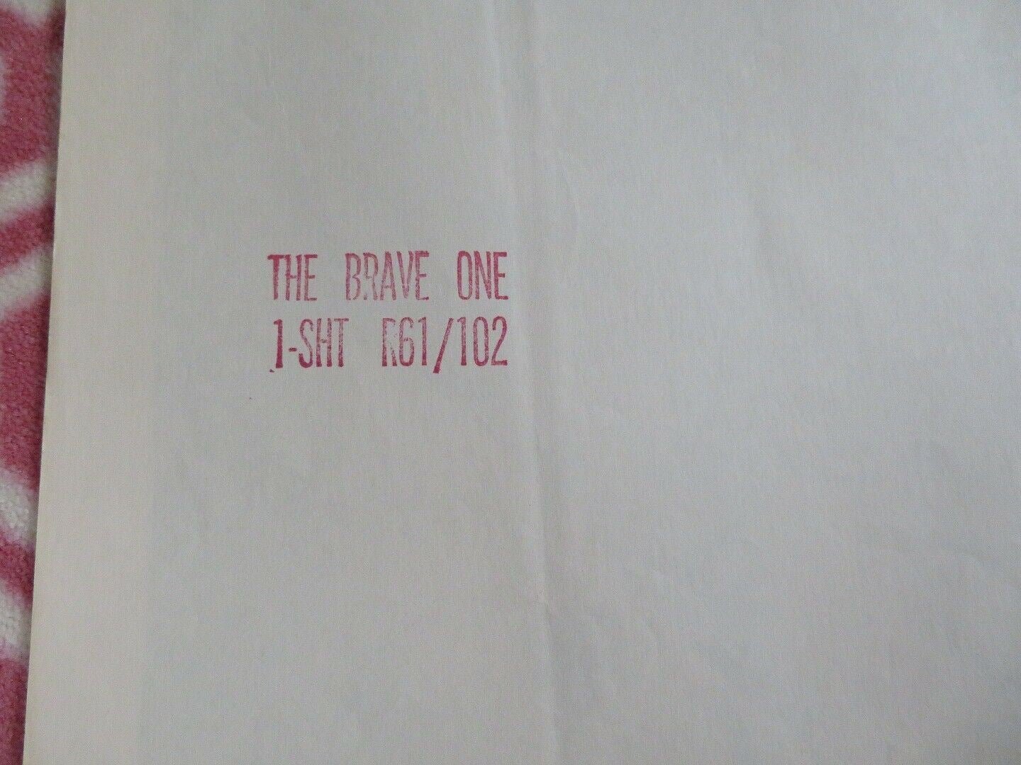 THE BRAVE ONE US ONE SHEET POSTER MICHAEL RAY 1956 R61/102 - Rendezvous Cinema