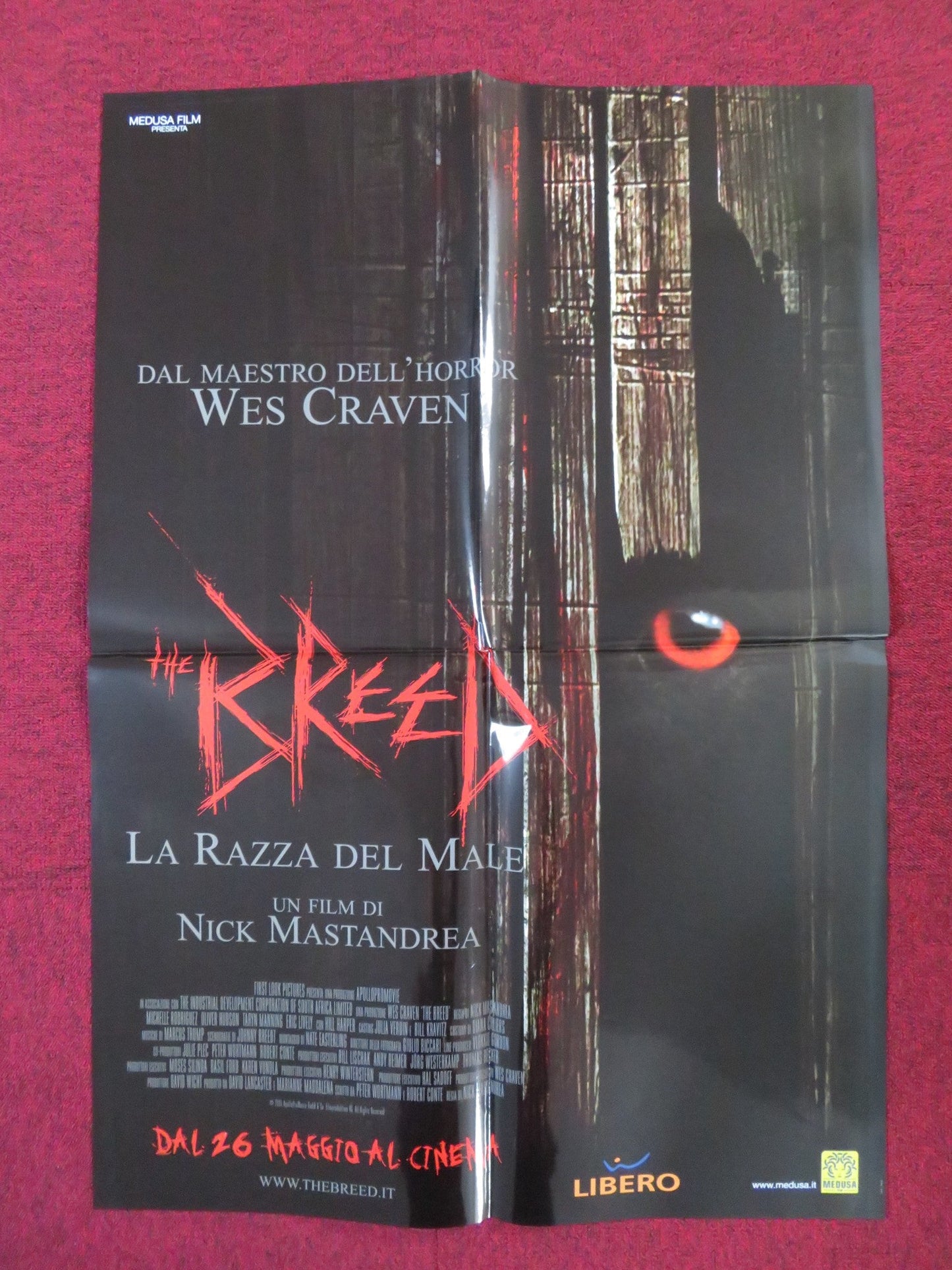 THE BREED ITALIAN FOGLIO POSTER WES CRAVEN MICHELLE RODRIGUEZ 2005 Rendezvous Cinema Movie posters