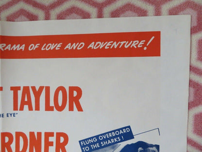 THE BRIBE FOLDED US ONE SHEET POSTER ROBERT TAYLOR AVA GARDNER 1949 Movie posters