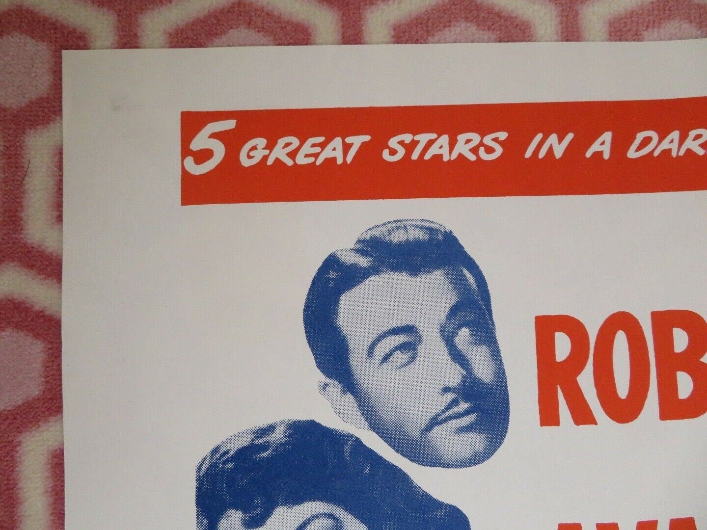 THE BRIBE FOLDED US ONE SHEET POSTER ROBERT TAYLOR AVA GARDNER 1949 Movie posters