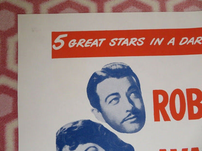 THE BRIBE FOLDED US ONE SHEET POSTER ROBERT TAYLOR AVA GARDNER 1949 Movie posters