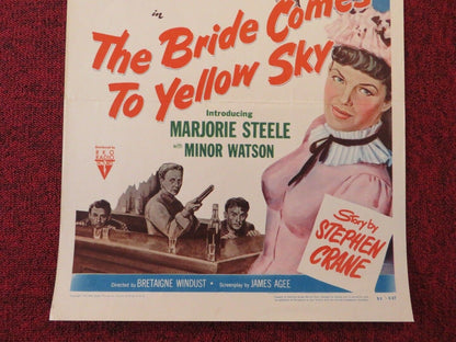 THE BRIDE COMES TO YELLOW SKY / FACE TO FACE US INSERT (14"x 36") POSTER 1952 Movie posters