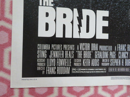 THE BRIDE FOLDED US ONE SHEET POSTER STING JENNIFER BEALS 1985 - Rendezvous Cinema