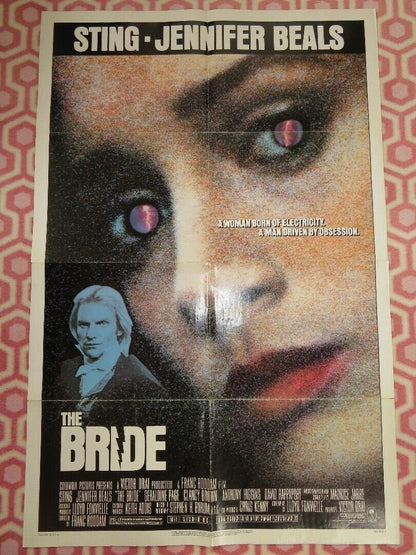THE BRIDE FOLDED US ONE SHEET POSTER STING JENNIFER BEALS 1985 - Rendezvous Cinema