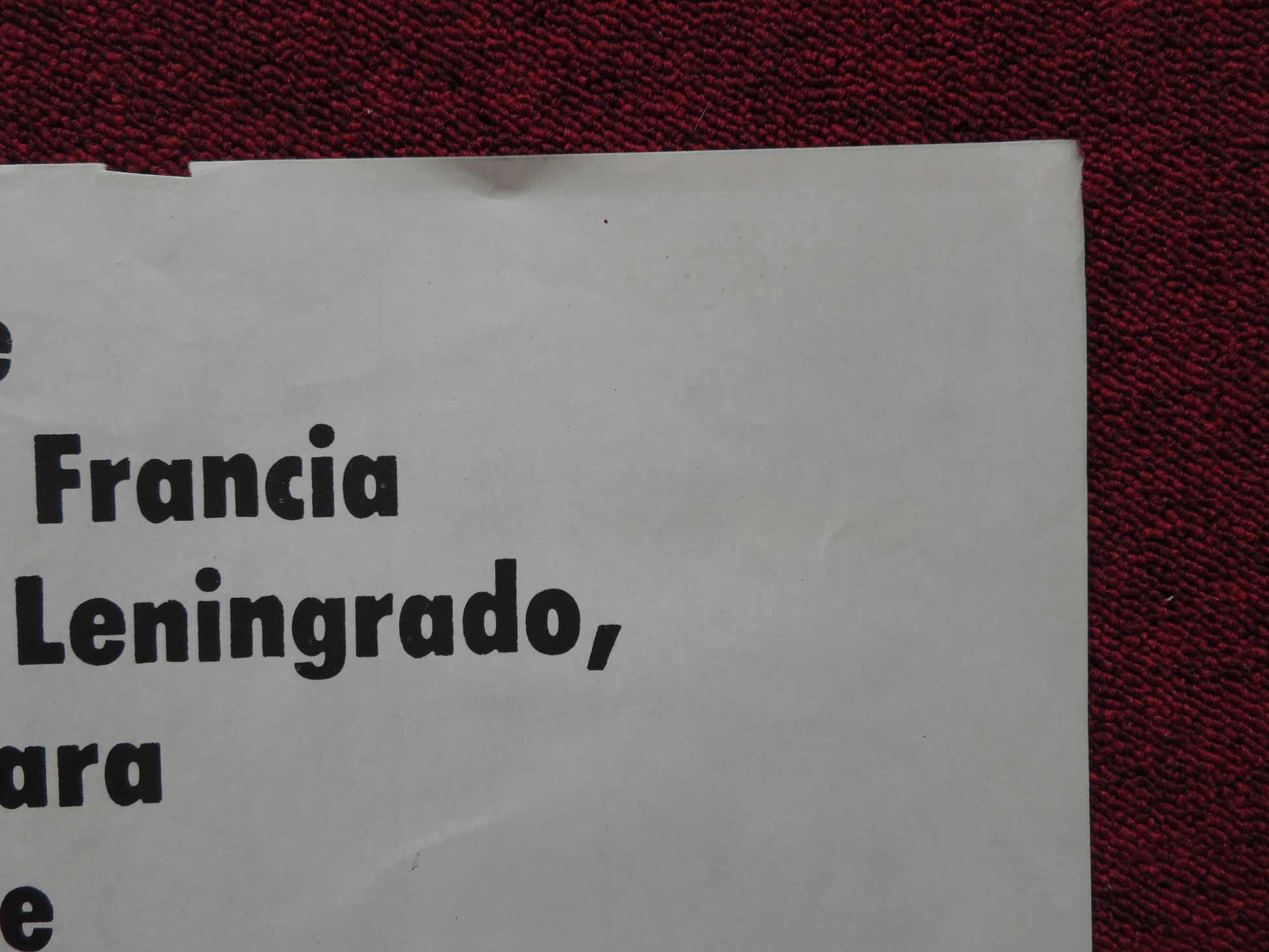 THE BRIDGE AT REMAGEN FOLDED ARGENTINA ONE SHEET POSTER G. SEGAL R. VAUGHN 1969 Rendezvous Cinema Movie posters