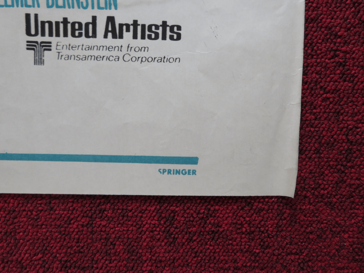 THE BRIDGE AT REMAGEN FOLDED ARGENTINA ONE SHEET POSTER G. SEGAL R. VAUGHN 1969 Rendezvous Cinema Movie posters