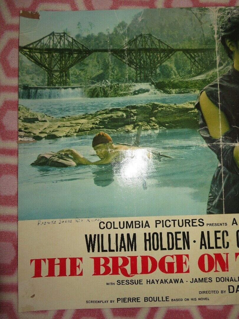 THE BRIDGE ON THE RIVER KWAI-b ITALIAN PHOTOBUSTA POSTER WILLIAN HOLDEN 1957 - Rendezvous Cinema