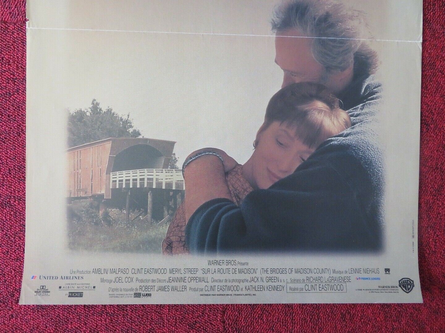 THE BRIDGES OF MADISON COUNTY FRENCH (15"x 21") POSTER CLINT EASTWOOD 1995 - Rendezvous Cinema