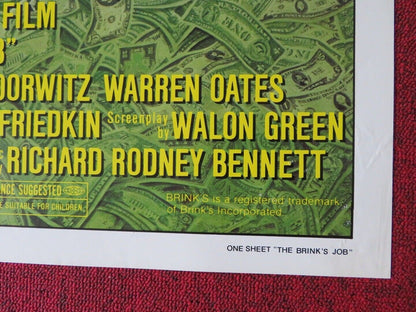 THE BRINK'S JOB FOLDED US ONE SHEET POSTER PETER BOYLE PETER FALK 1978 Movie posters