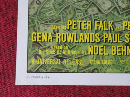 THE BRINK'S JOB FOLDED US ONE SHEET POSTER PETER BOYLE PETER FALK 1978 Movie posters