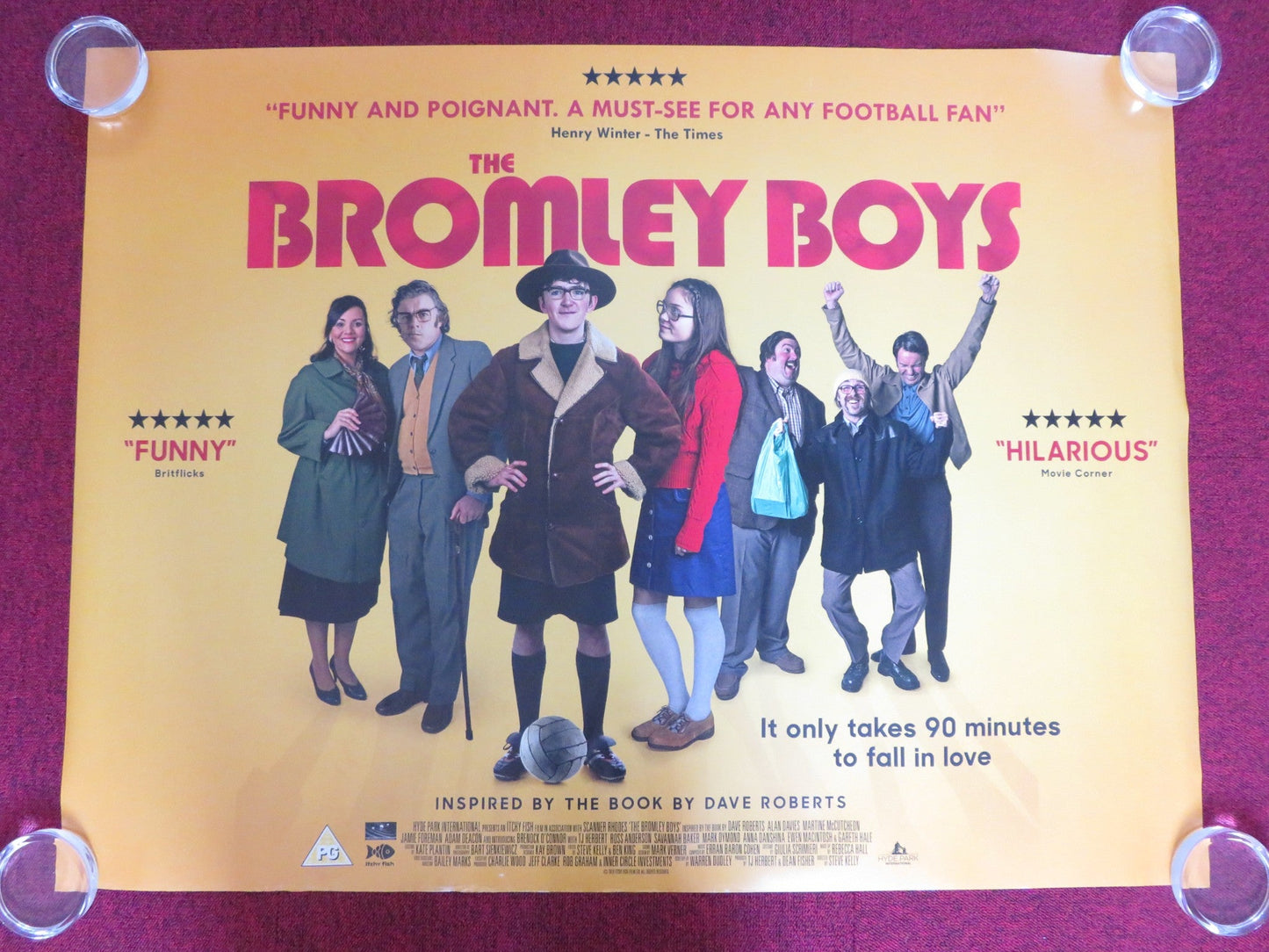 THE BROMLEY BOYS UK QUAD ROLLED POSTER ALAN DAVIES MARTINE MCCUTCHEON 2018 Rendezvous Cinema Movie posters