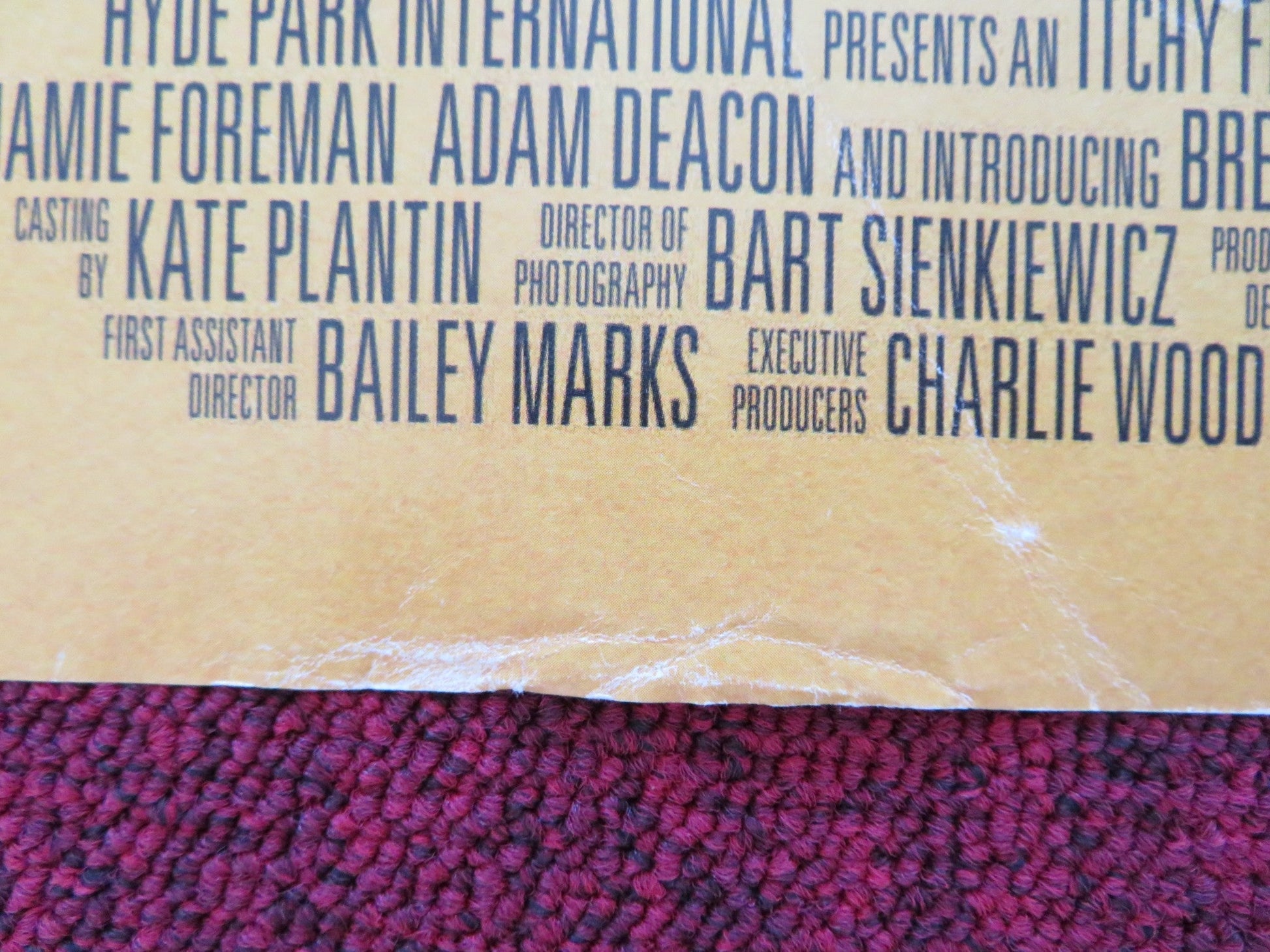 THE BROMLEY BOYS UK QUAD ROLLED POSTER ALAN DAVIES MARTINE MCCUTCHEON 2018 Rendezvous Cinema Movie posters