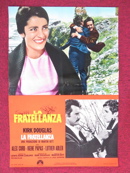 THE BROTHERHOOD - B ITALIAN FOTOBUSTA POSTER KIRK DOUGLAS ALEX CORD 1968 Rendezvous Cinema Movie posters