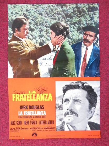 THE BROTHERHOOD - C ITALIAN FOTOBUSTA POSTER KIRK DOUGLAS ALEX CORD 1968 Rendezvous Cinema Movie posters