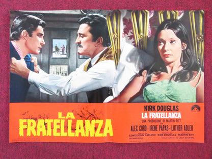 THE BROTHERHOOD - F ITALIAN FOTOBUSTA POSTER KIRK DOUGLAS ALEX CORD 1968 Rendezvous Cinema Movie posters