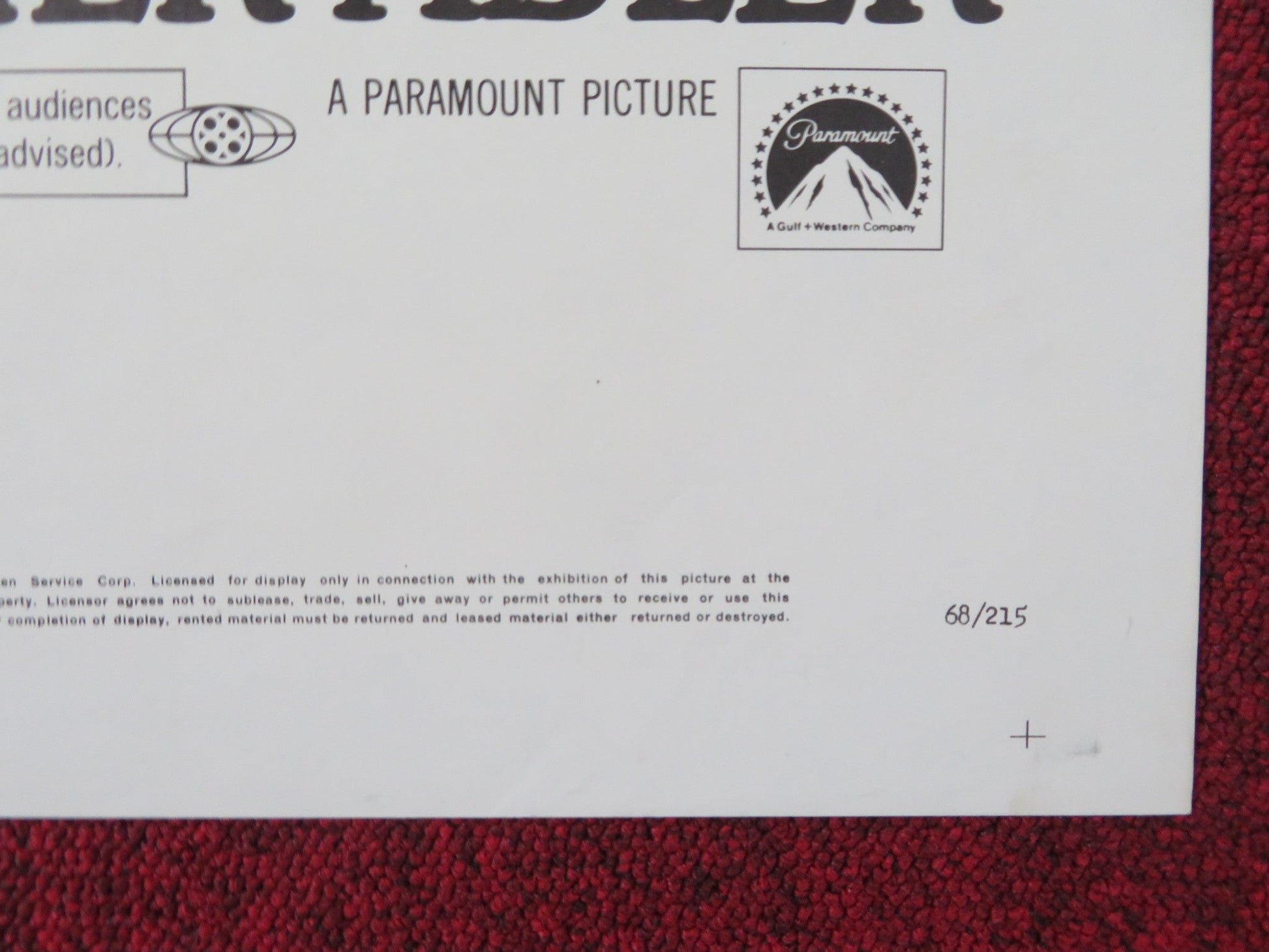 THE BROTHERHOOD FOLDED US ONE SHEET POSTER ALEX CORD IRENE PAPAS 1668 Rendezvous Cinema Movie posters