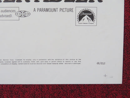 THE BROTHERHOOD FOLDED US ONE SHEET POSTER ALEX CORD IRENE PAPAS 1668 Rendezvous Cinema Movie posters