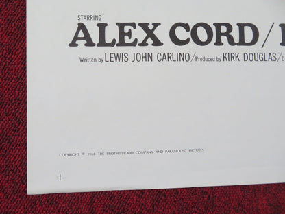 THE BROTHERHOOD FOLDED US ONE SHEET POSTER ALEX CORD IRENE PAPAS 1668 Rendezvous Cinema Movie posters