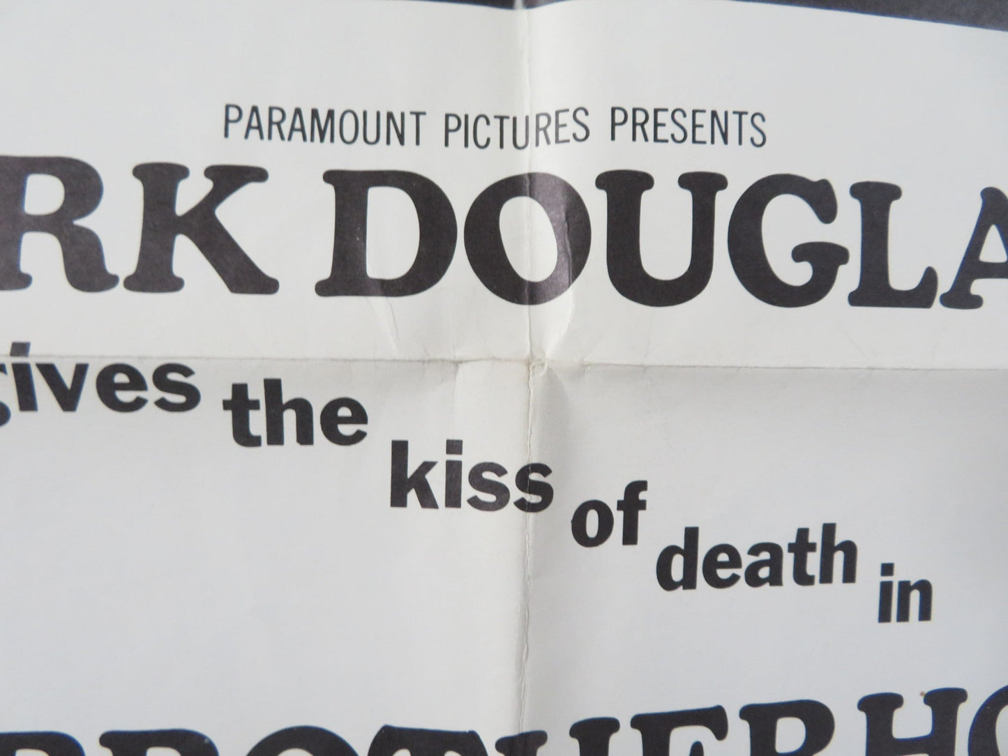 THE BROTHERHOOD FOLDED US ONE SHEET POSTER ALEX CORD IRENE PAPAS 1668 Rendezvous Cinema Movie posters