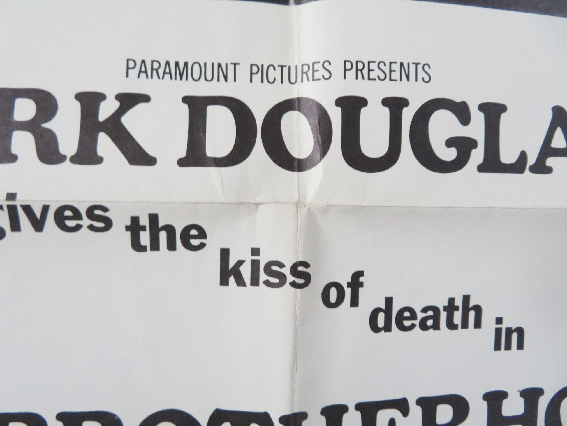 THE BROTHERHOOD FOLDED US ONE SHEET POSTER ALEX CORD IRENE PAPAS 1668 Rendezvous Cinema Movie posters