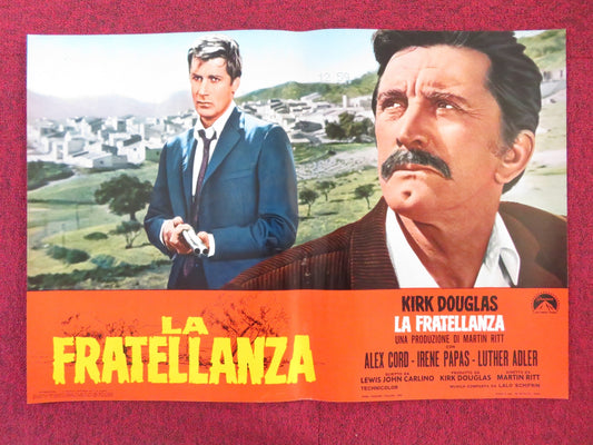 THE BROTHERHOOD - H ITALIAN FOTOBUSTA POSTER KIRK DOUGLAS ALEX CORD 1968 Rendezvous Cinema Movie posters