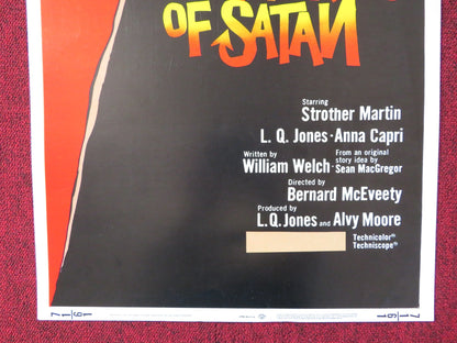 THE BROTHERHOOD OF SATAN US INSERT (14"x 36") POSTER STROTHER MARTIN 1971 Rendezvous Cinema Movie posters
