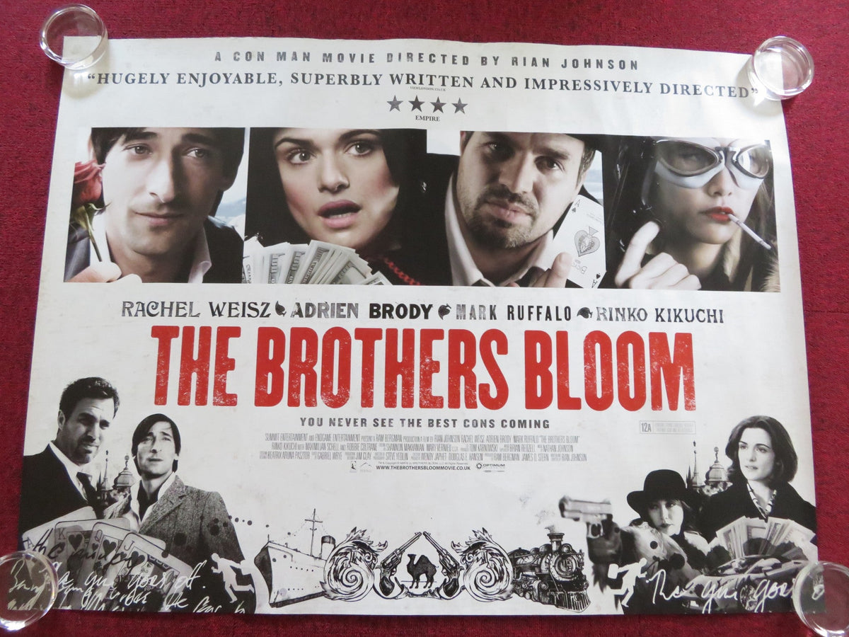 THE BROTHERS BLOOM UK QUAD ROLLED POSTER RACHEL WEISZ ADRIEN BRODY 2008 Rendezvous Cinema Movie posters