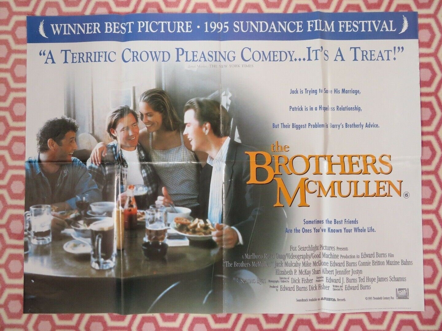 THE BROTHERS MCMULLEN BRITISH QUAD (30"x40") POSTER JACK MULCAHY EDWARD BURNS Movie posters