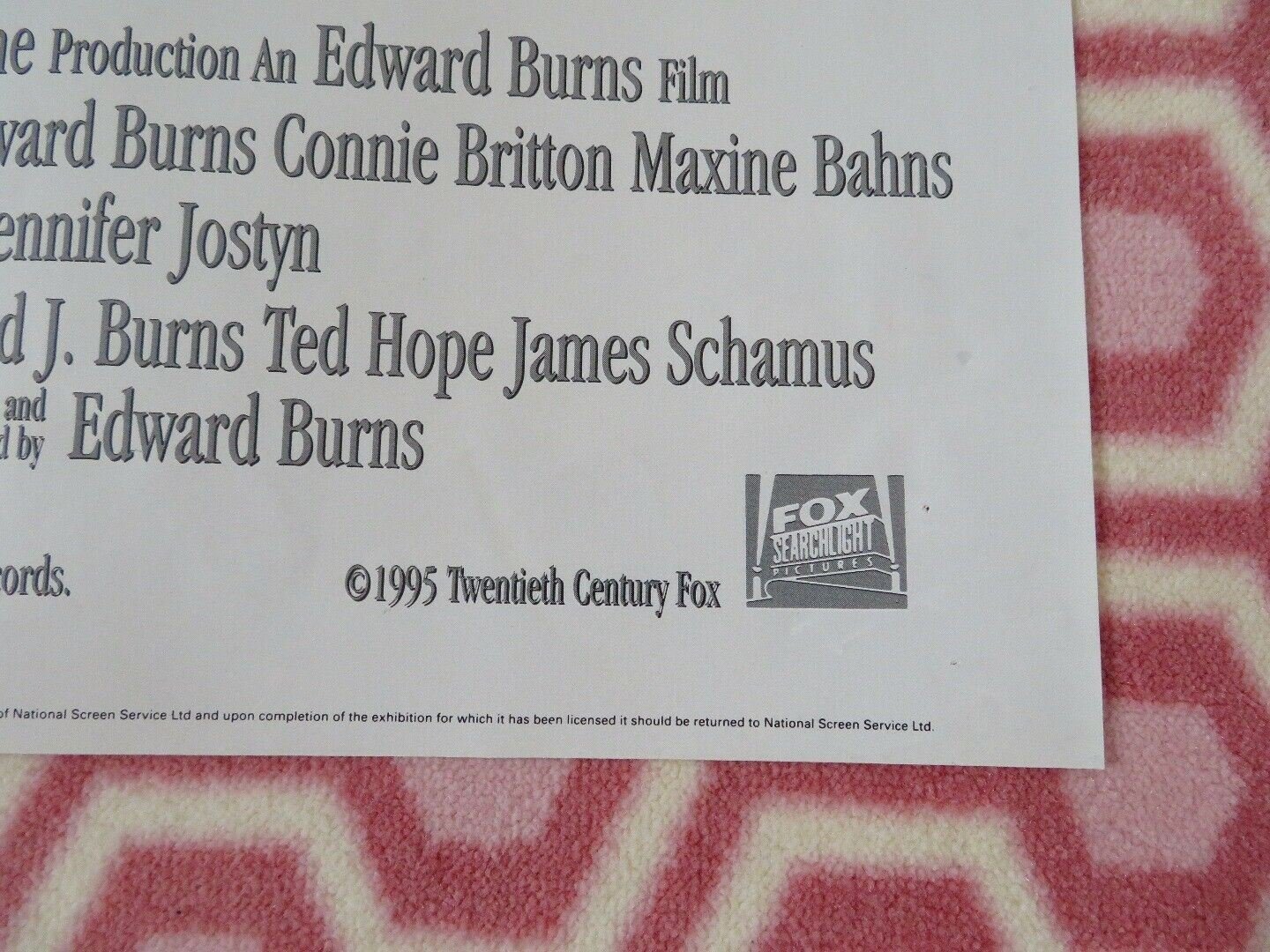 THE BROTHERS MCMULLEN BRITISH QUAD (30"x40") POSTER JACK MULCAHY EDWARD BURNS Movie posters