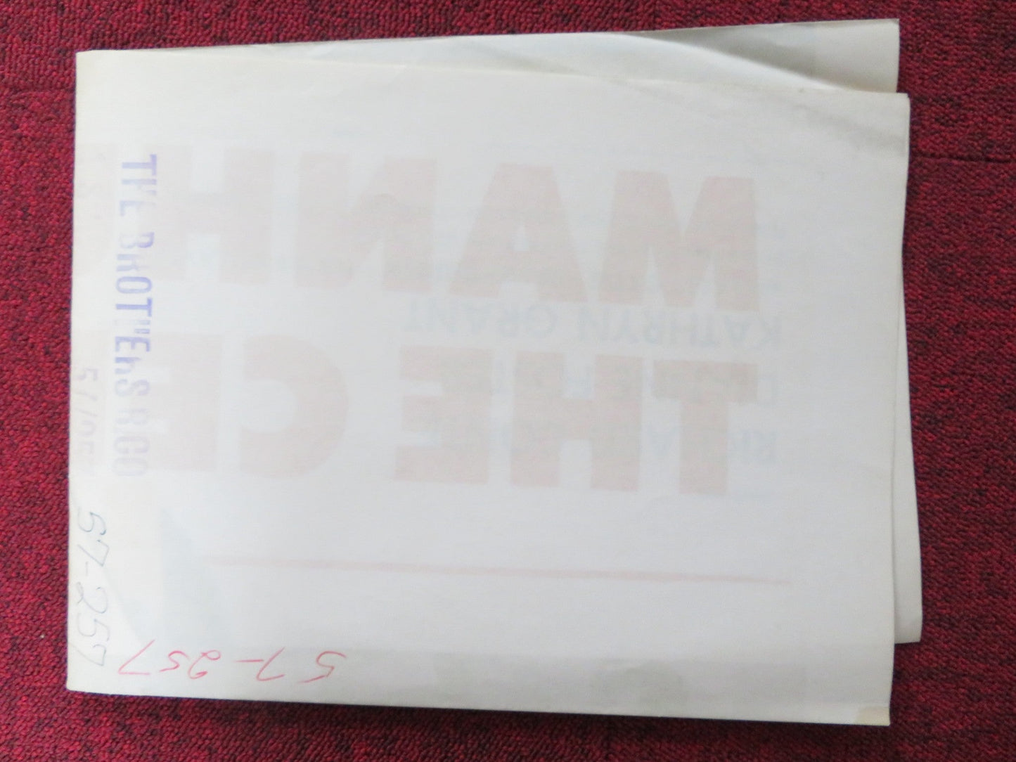 THE BROTHERS RICO FOLDED US ONE SHEET POSTER RICHARD CONTE DIANNE FOSTER 1957 Rendezvous Cinema Movie posters