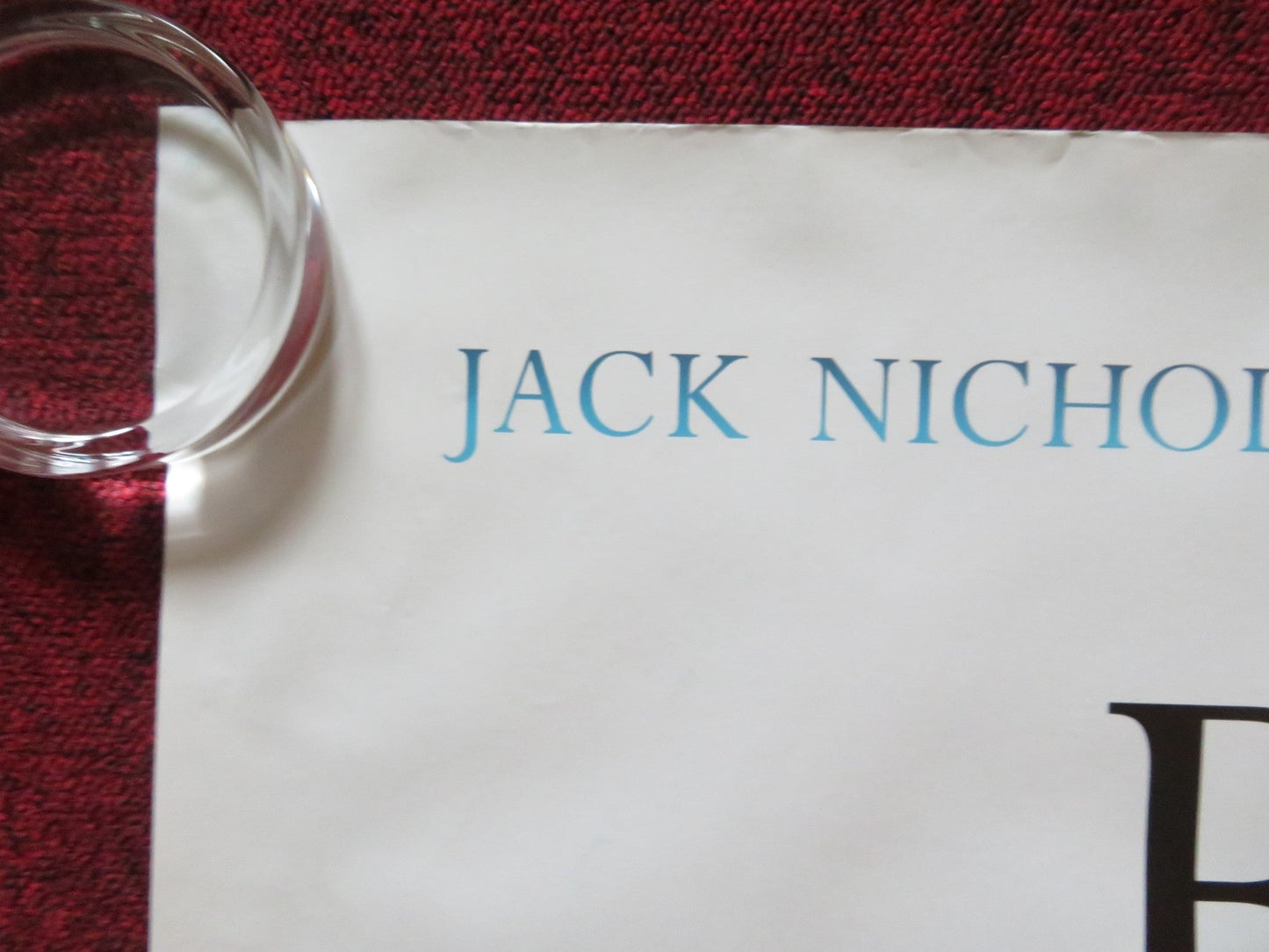 THE BUCKET LIST UK QUAD (30"x 40") ROLLED POSTER JACK NICHOLSON M. FREEMAN 2007 Rendezvous Cinema Movie posters