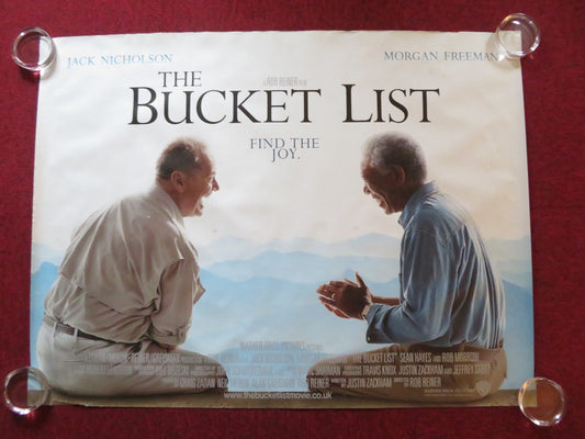 THE BUCKET LIST UK QUAD (30"x 40") ROLLED POSTER JACK NICHOLSON M. FREEMAN 2007 Rendezvous Cinema Movie posters